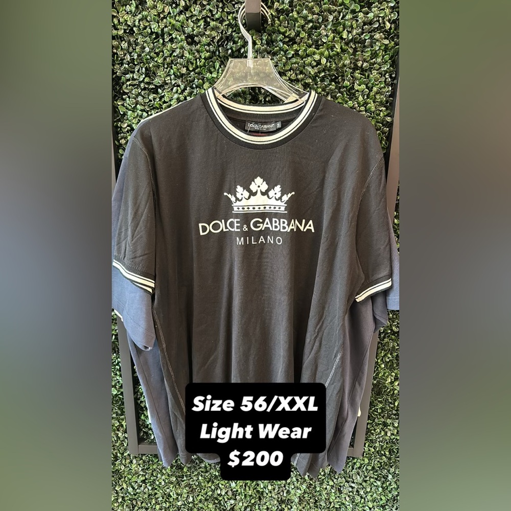 Dolce & Gabbana Black Short Sleeve Tee